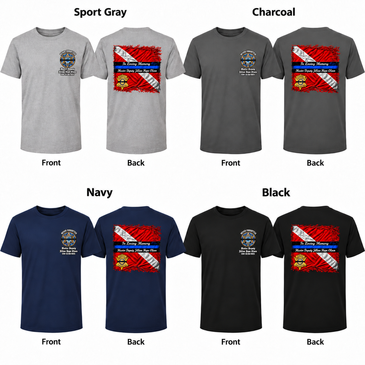 Memorial T-Shirt Fundraiser for the Jillian Hope Olson Scholarship