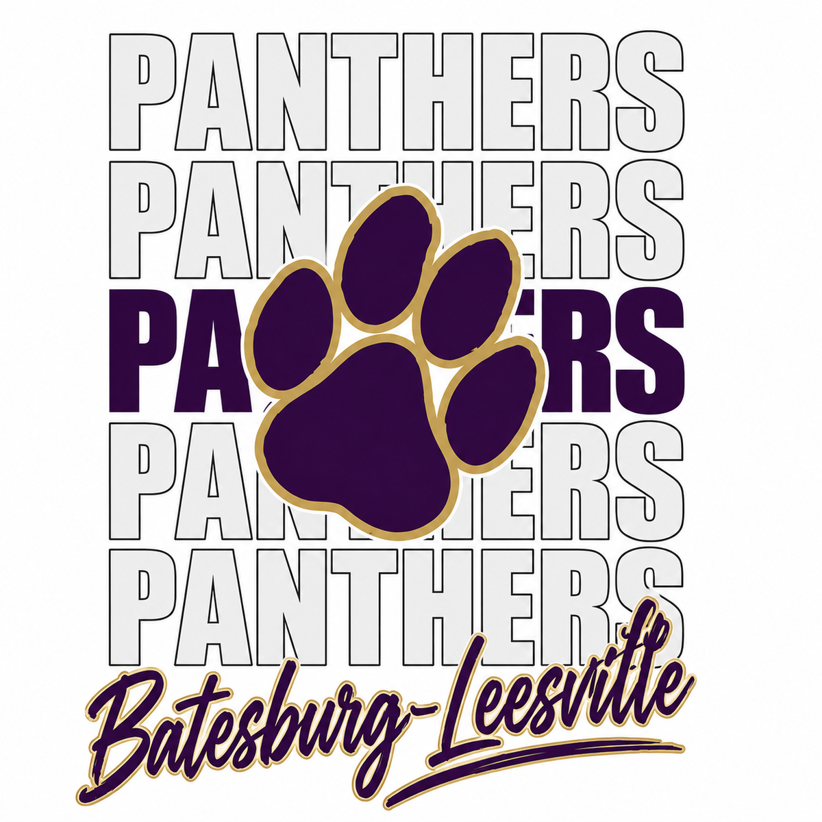 Batesburg-Leesville Panthers Paw Spirit Apparel