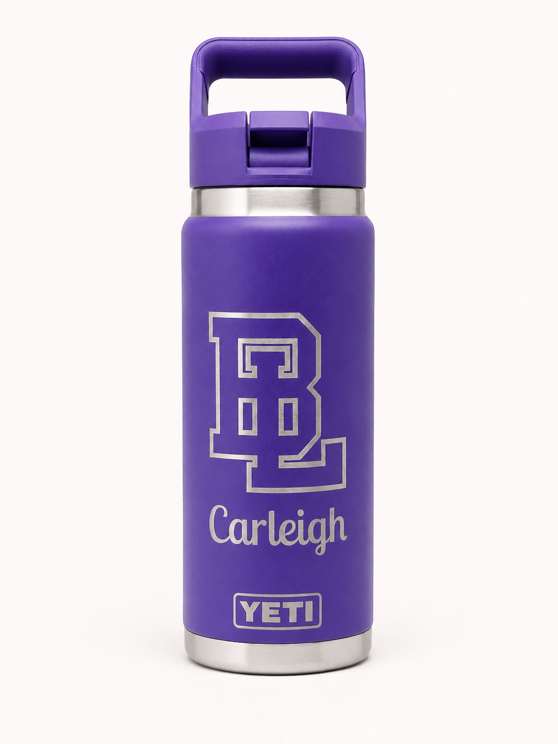 Personalized Batesburg-Leesville Volleyball YETI Rambler Water Bottle - 26oz.
