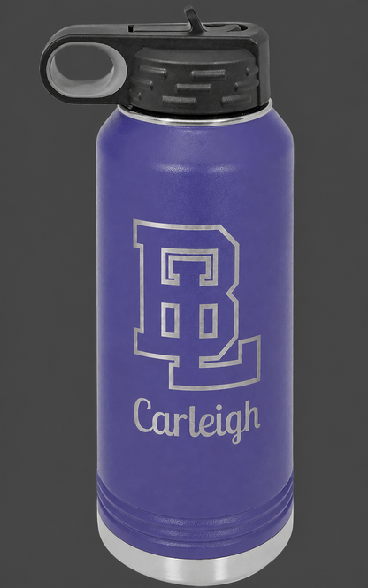 Personalized Batesburg-Leesville Volleyball 32 oz Insulated Water Bottle