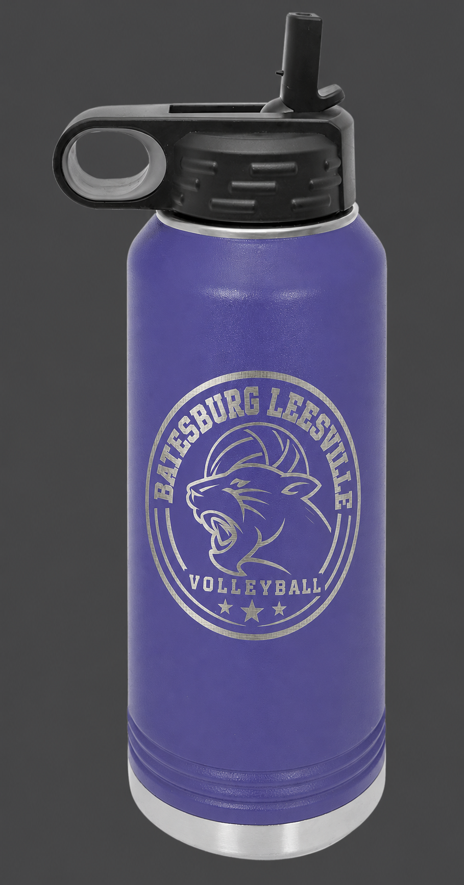 Personalized Batesburg-Leesville Volleyball 32 oz Insulated Water Bottle