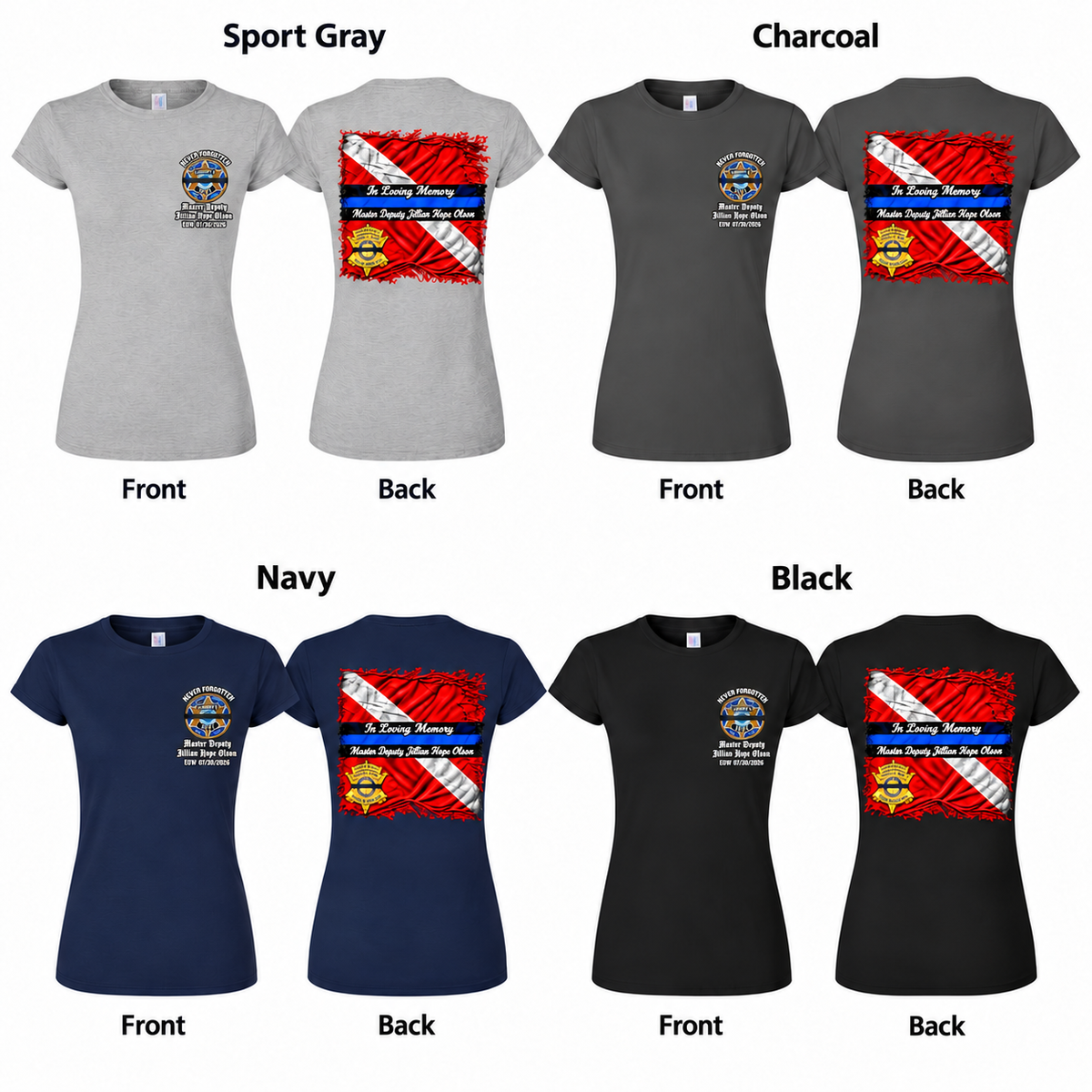 Memorial T-Shirt Fundraiser for the Jillian Hope Olson Scholarship
